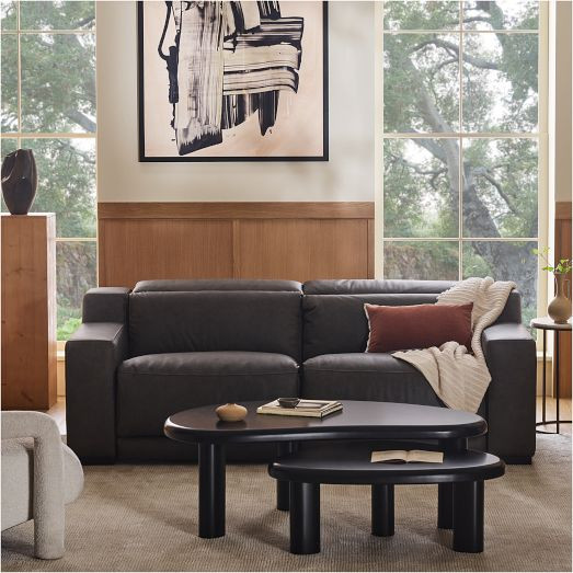 Dalton Motion Reclining Leather Sofa (86"–120") | West Elm (US)