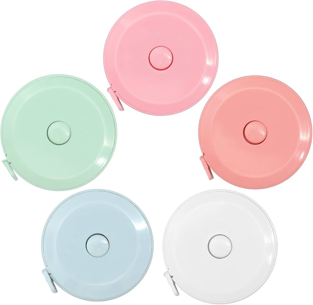 Tape Measure, 5 Pack Measuring Tape for Body Measurements Weight Loss, Retractable Sewing Fabric ... | Amazon (US)