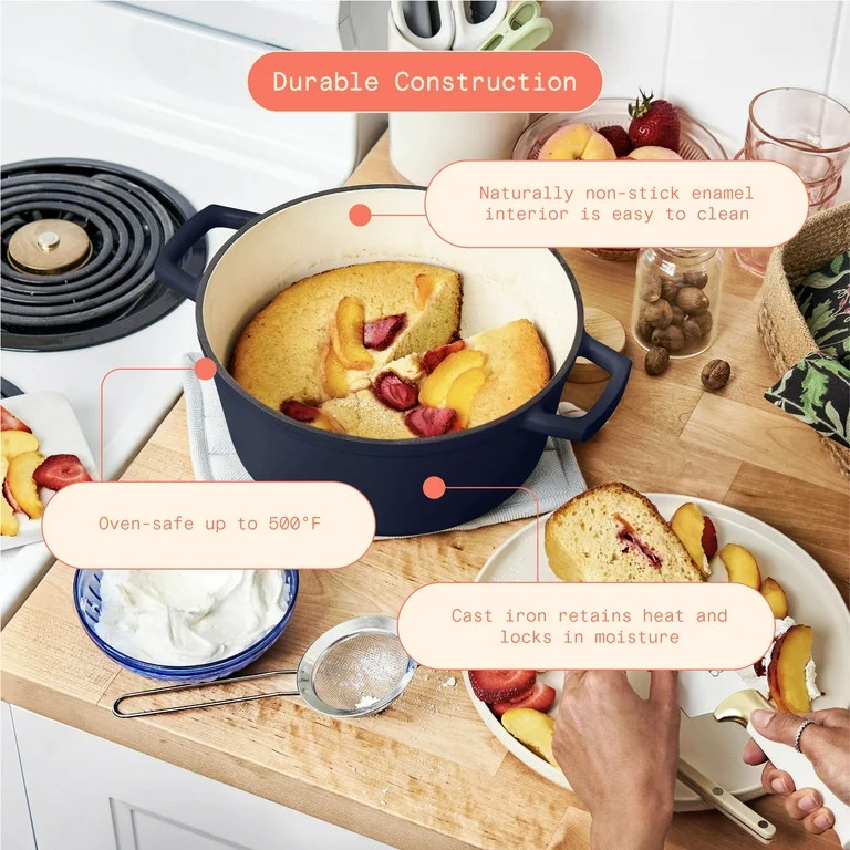 Beautiful Horno Holandés Redondo de Hierro Fundido de 5 Cuartos, Noche Estrellada Azul by Drew B... | Walmart (US)