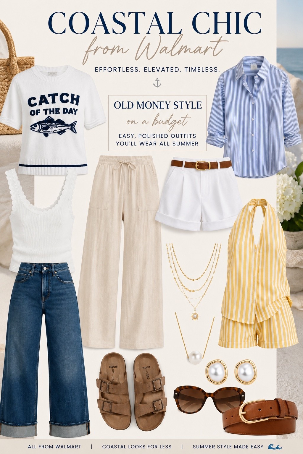 Coastal chic doesn’t have to come with a luxury price tag. 🌊🤍 These Walmart finds make it easy to create timeless, elevated outfits you’ll wear all summer long. Every piece is linked in my LTK!

#LTK #LTKStyle #LTKFinds #WalmartFashion #WalmartFinds #CoastalChic #OldMoneyStyle #QuietLuxury #SummerStyle #CapsuleWardrobe #ResortStyle #TimelessStyle #AffordableFashion #ClassicStyle #EverydayChic

#LTKSaleAlert
