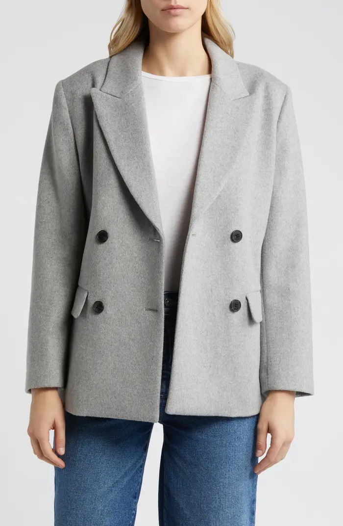 Caslon® Double Breasted Wool Blend Blazer | Nordstrom | Nordstrom