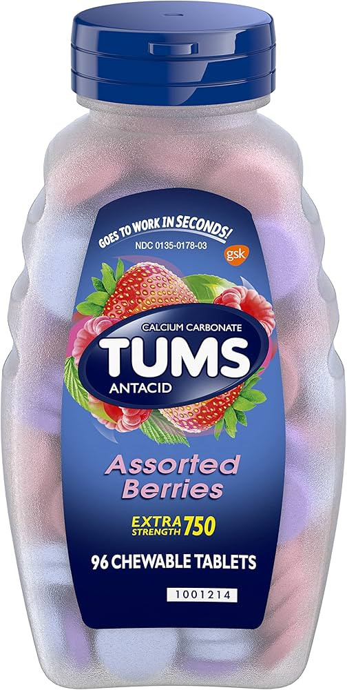 TUMS Tablets, 96 Count (Pack of 1) | Amazon (US)