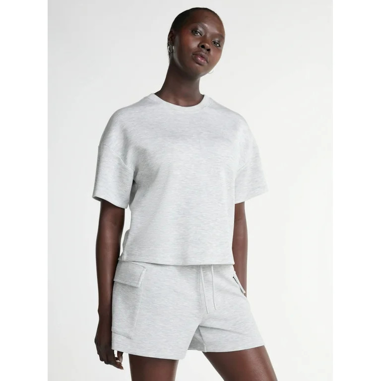 Scoop Women's and Women’s Plus Ultimate ScubaKnit Boxy Tee, Sizes XS-4X | Walmart (US)