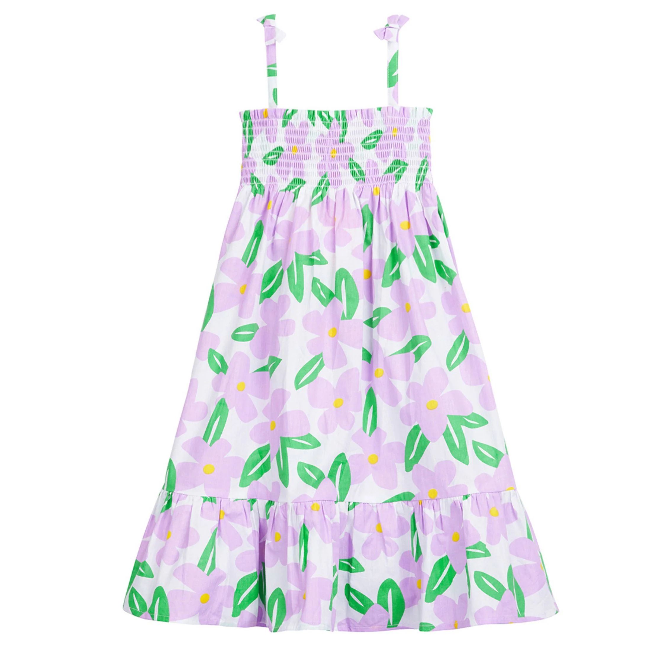 Lucy Dress - Wisteria Melrose Floral | BISBY Kids
