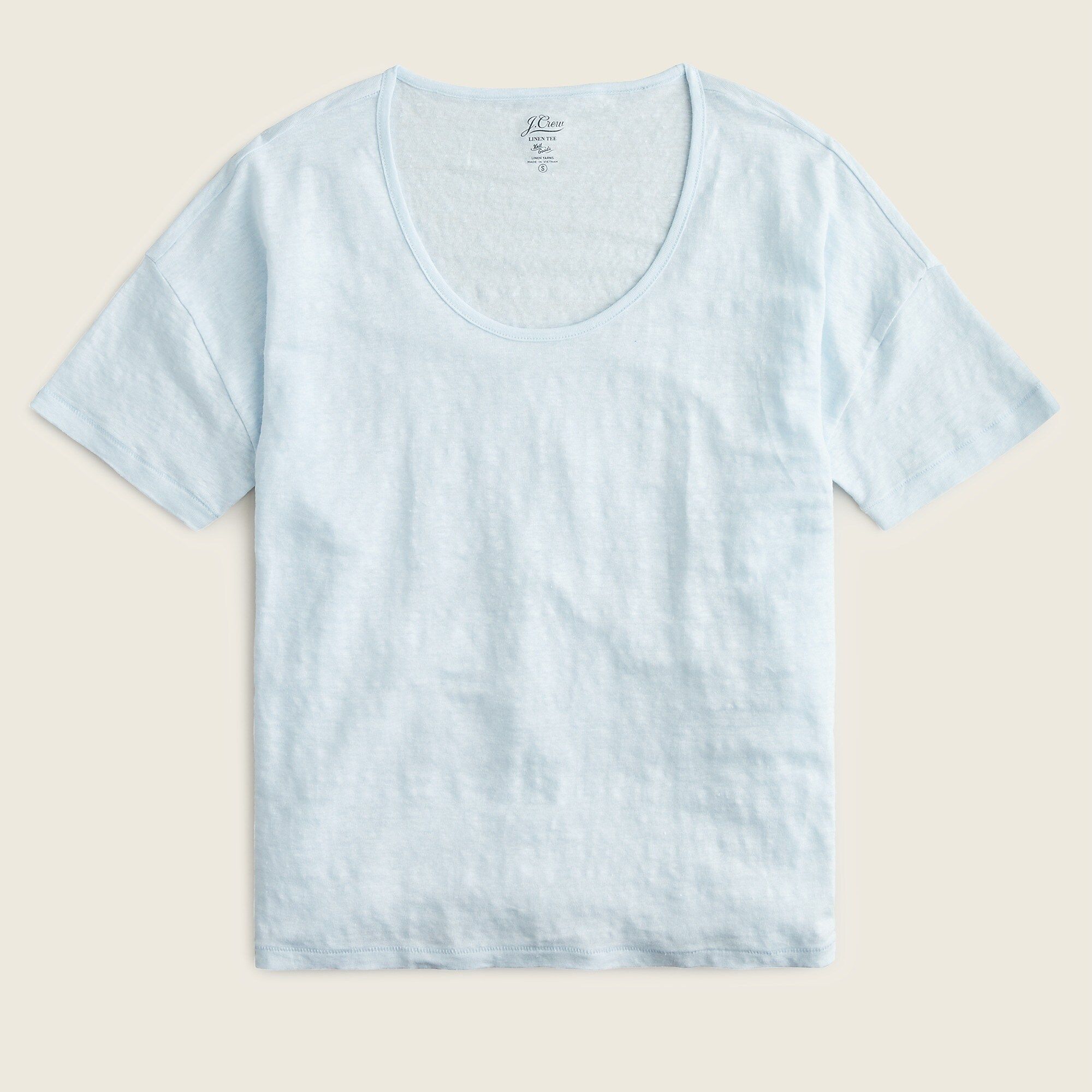 Relaxed linen scoopneck T-shirt | J.Crew US