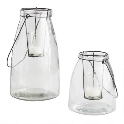 Clear Glass Cheyenne Lantern | World Market