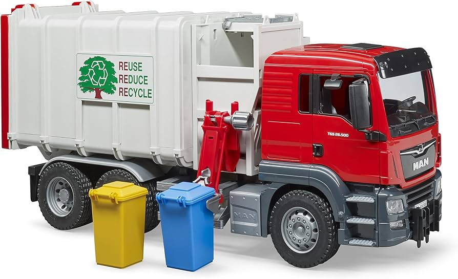 Bruder Toys 03761 Man TGS Side Loading Garbage Truck | Amazon (US)