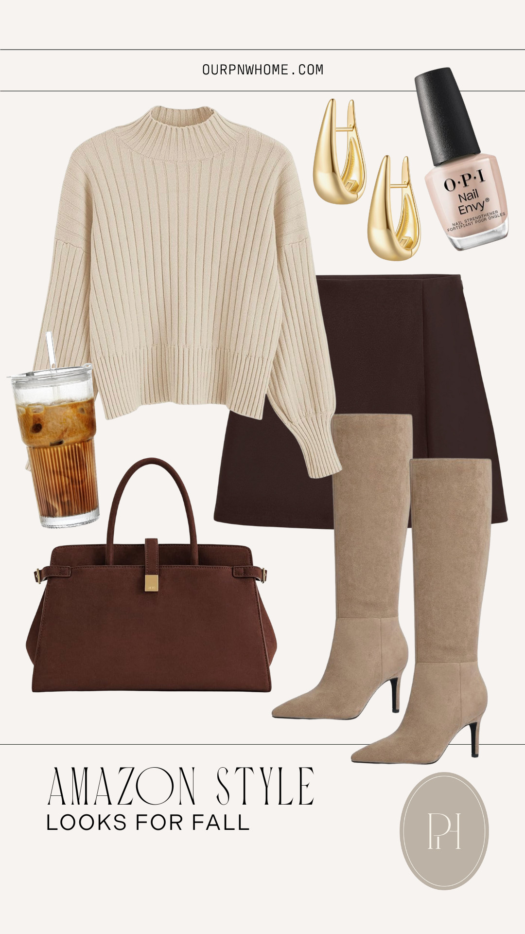 Amazon fashion finds for fall!

Neutral fashion, mock turtleneck sweater, neutral sweater, brown mini skirt, tan sweater, off-white sweater, ivory sweater, fall fashion, fall looks, fall outfit, fall style, nude nail polish, tan nail polish, gold earrings, tan knee high boots, brown handbag, purse, glass coffee tumbler 

 #LTKStyleTip #LTKShoeCrush #LTKItBag