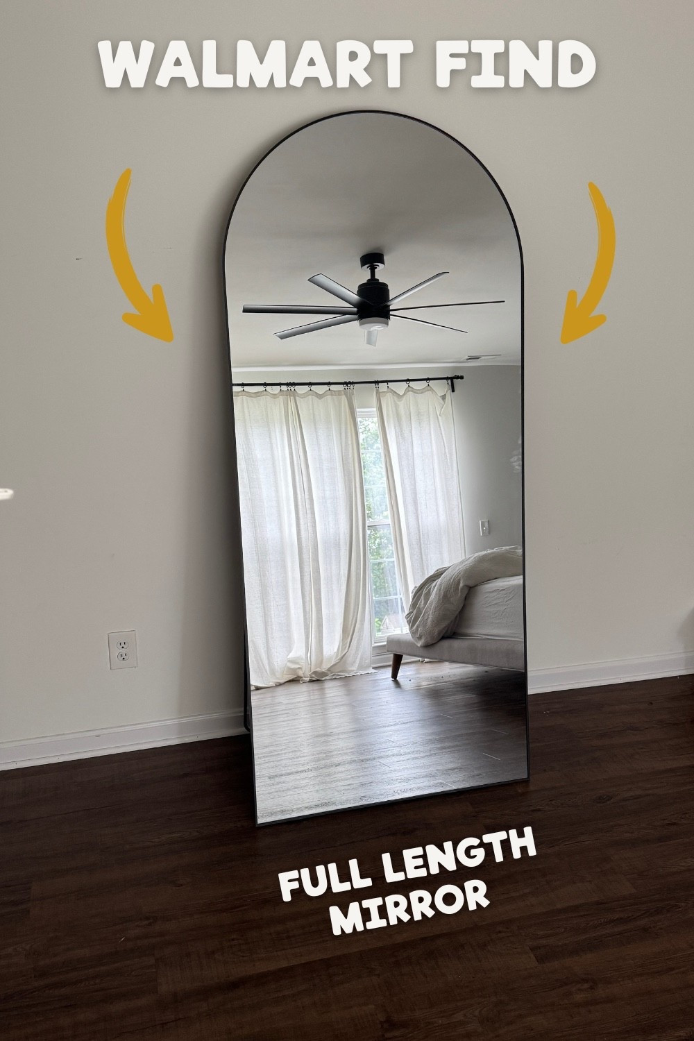 Snag this gorgeous full length large mirror for under $175. This is the 76”x34”  Place it in the bedroom or living room 

#LTKHome #LTKSaleAlert