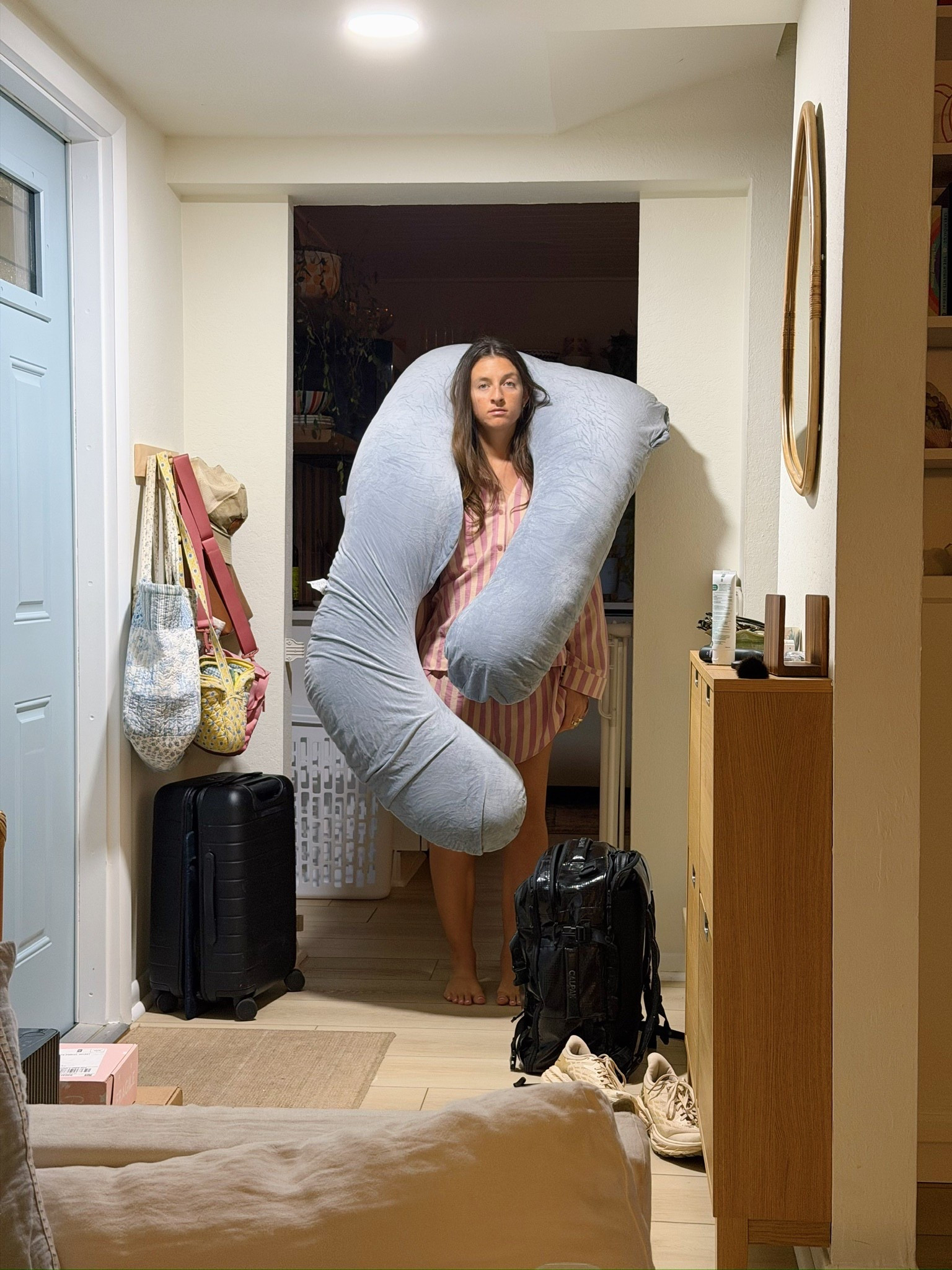 I wasn’t a fan at first but now I’m loving my pregnancy pillow 

#LTKBump #LTKmomlife #LTKBaby