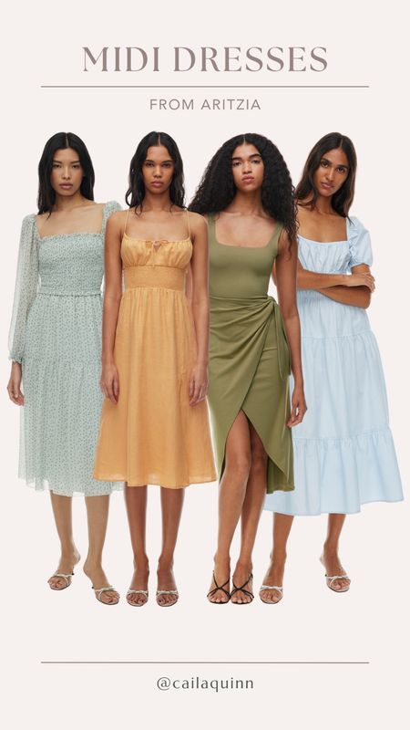 Midi dresses for summer from Aritzia 

Summer style | summer fashion 

#LTKSeasonal #LTKStyleTip