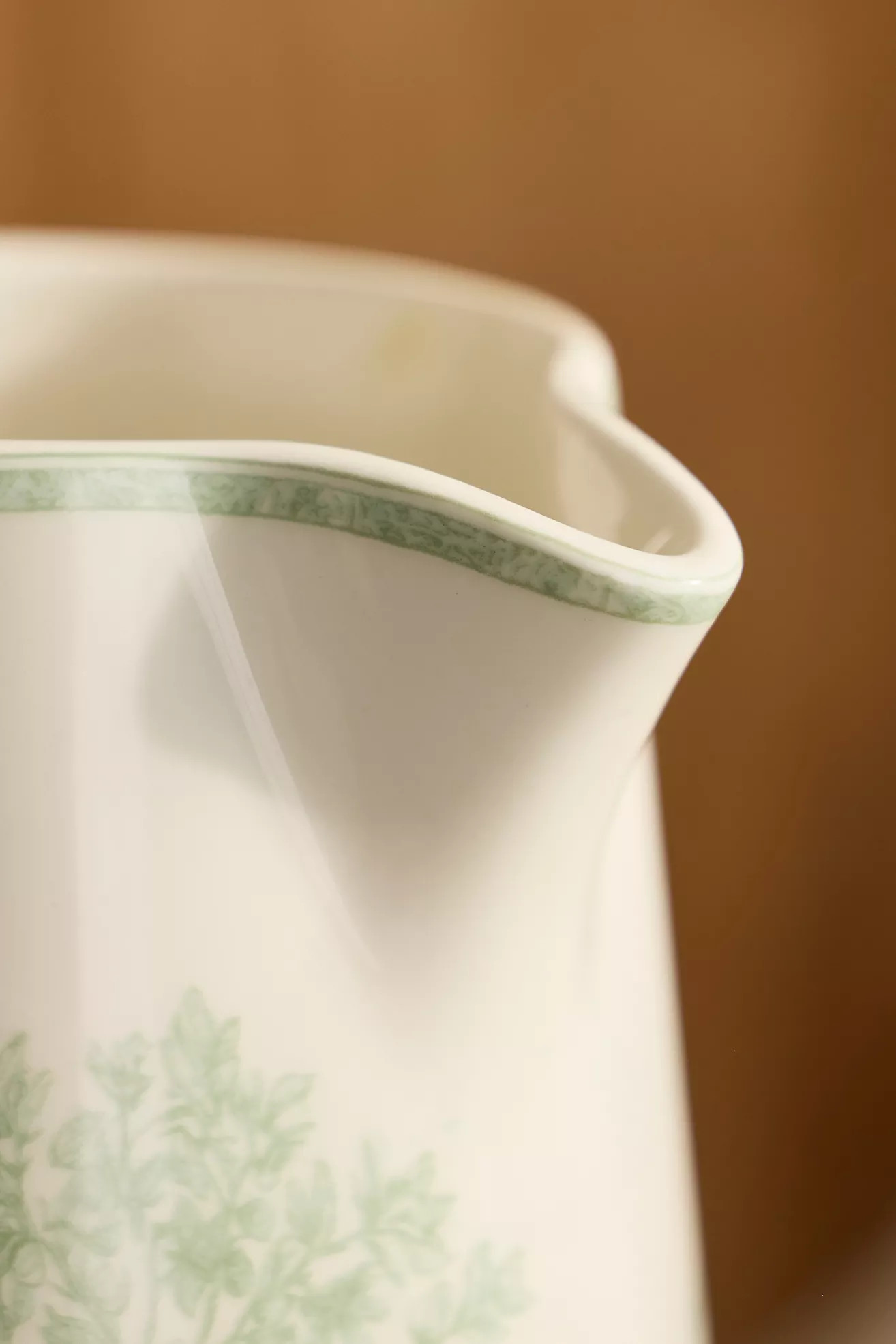 Bunny Toile Stoneware Pitcher | Terrain