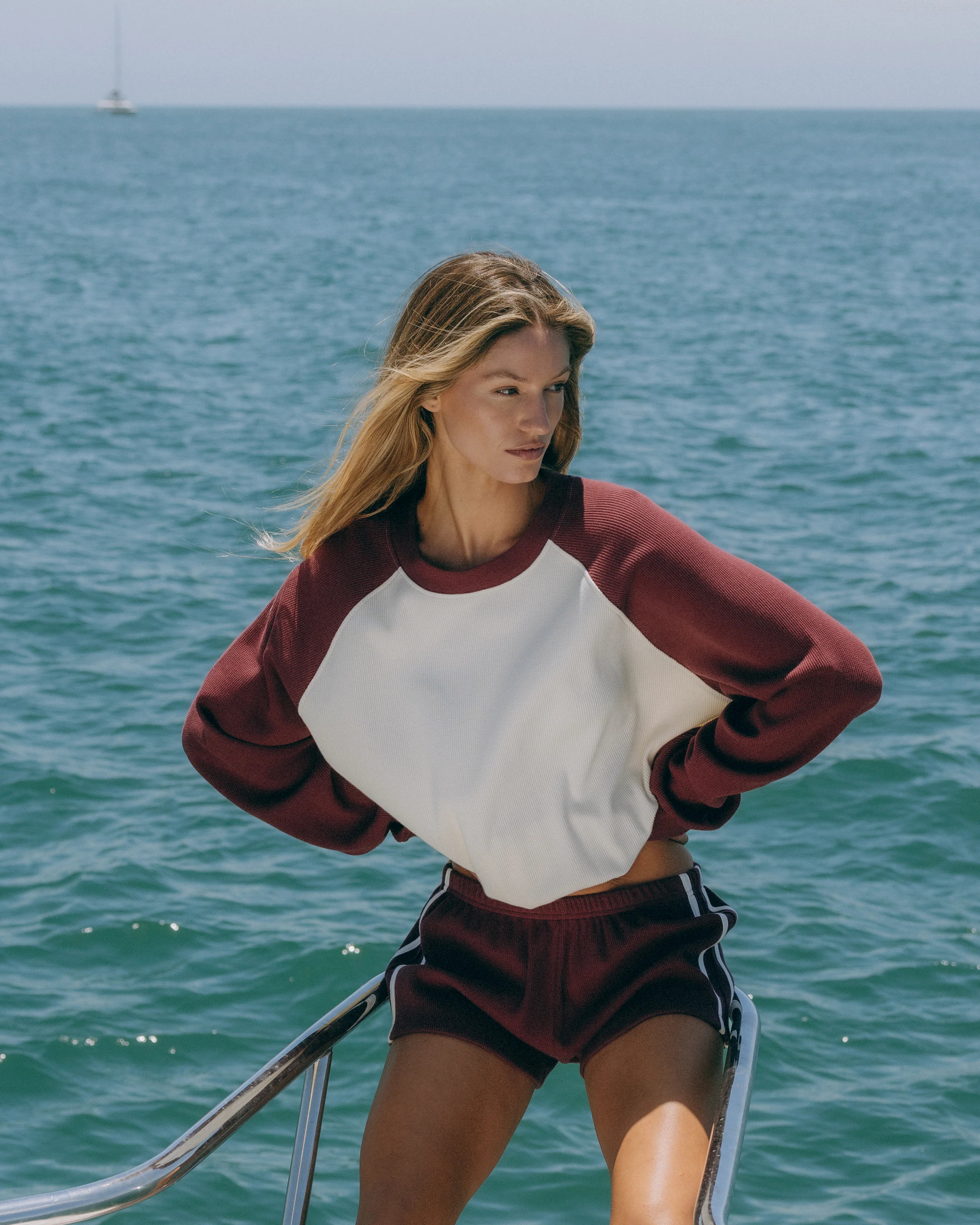 Oversized Raglan Thermal - Bodega + Cream | Daily Drills LLC