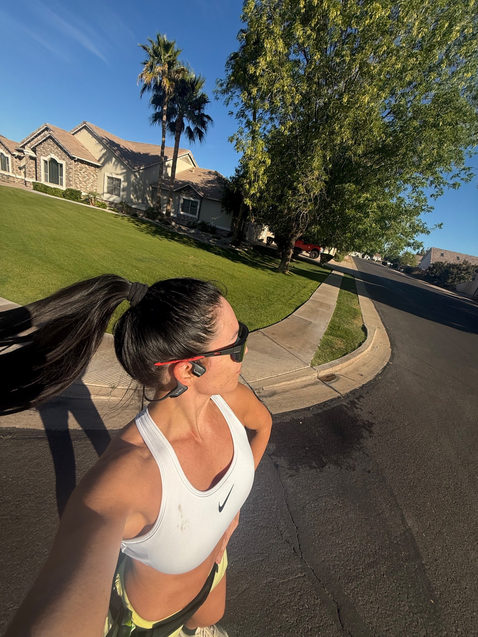 This mornings running outfit!
@Nike US sports bra size medium 
LSKD SHORTS SIZE SMALL 
running belt 
Adidas Evo sneakers 


#LTKfitnessgoals #LTKmorningroutine #LTKdayinmylife