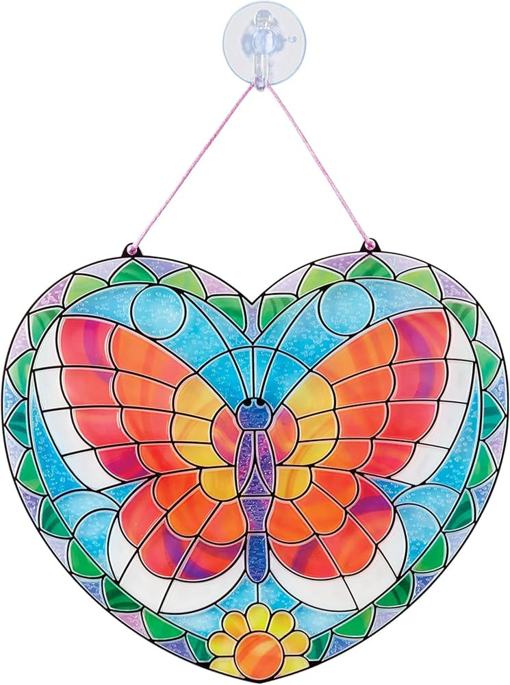 Melissa & Doug Stained Glass Made Easy Activity Kit: Butterfly - 140+ Stickers - Kids Sticker Sta... | Amazon (US)