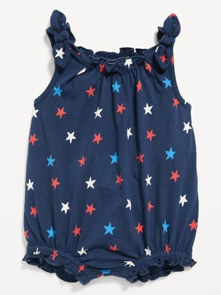 Sleeveless Tie-Shoulder One-Piece Romper for Baby | Old Navy (US)