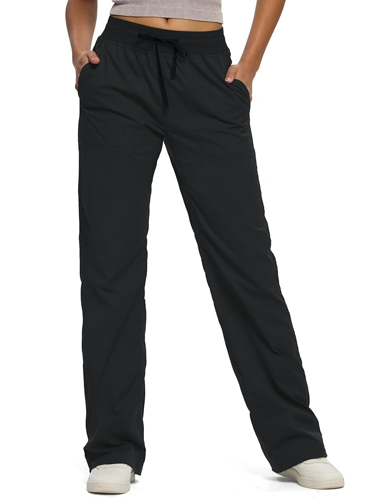 SEVEGO Women's 30"/32"/34"/36" Tall Inseam Lightweight Dance Studio Pants Ruched Workout Athletic... | Amazon (US)