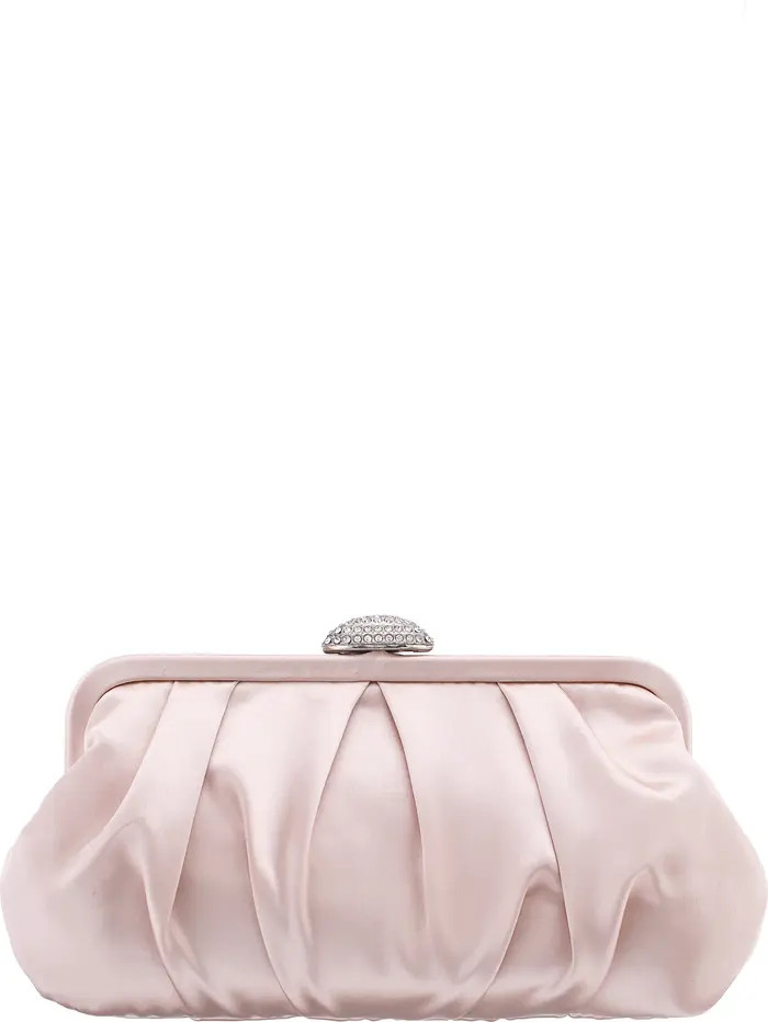 Nina Concord Pleated Satin Frame Clutch | Nordstrom | Nordstrom