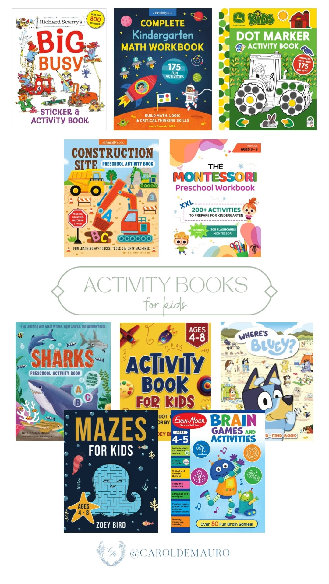 activity books for kids, fun way to learn, toddler books, kidergarten, preschool, parenting hacks, screen free activity for toddlers, amazon kids

#LTKKids