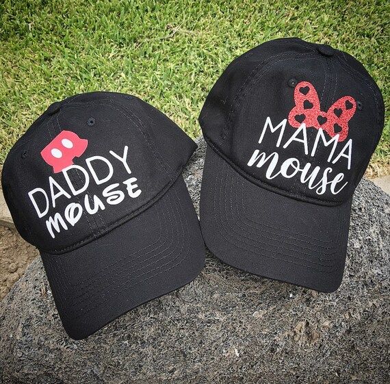 Disney Mouse Mama Mommy Papa Daddy Mini Mickey Brother Minnie Auntie Grandma hat women men kid to... | Etsy (US)