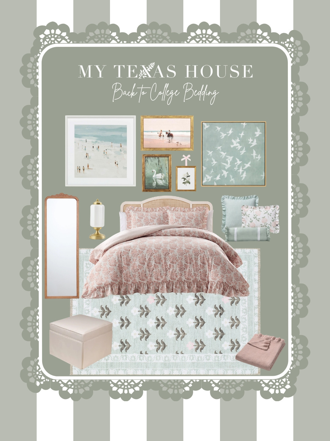 Look at how GORG this back to college collection is?! Rugs will be dropping next week! 

 #LTKSeasonal #LTKHome