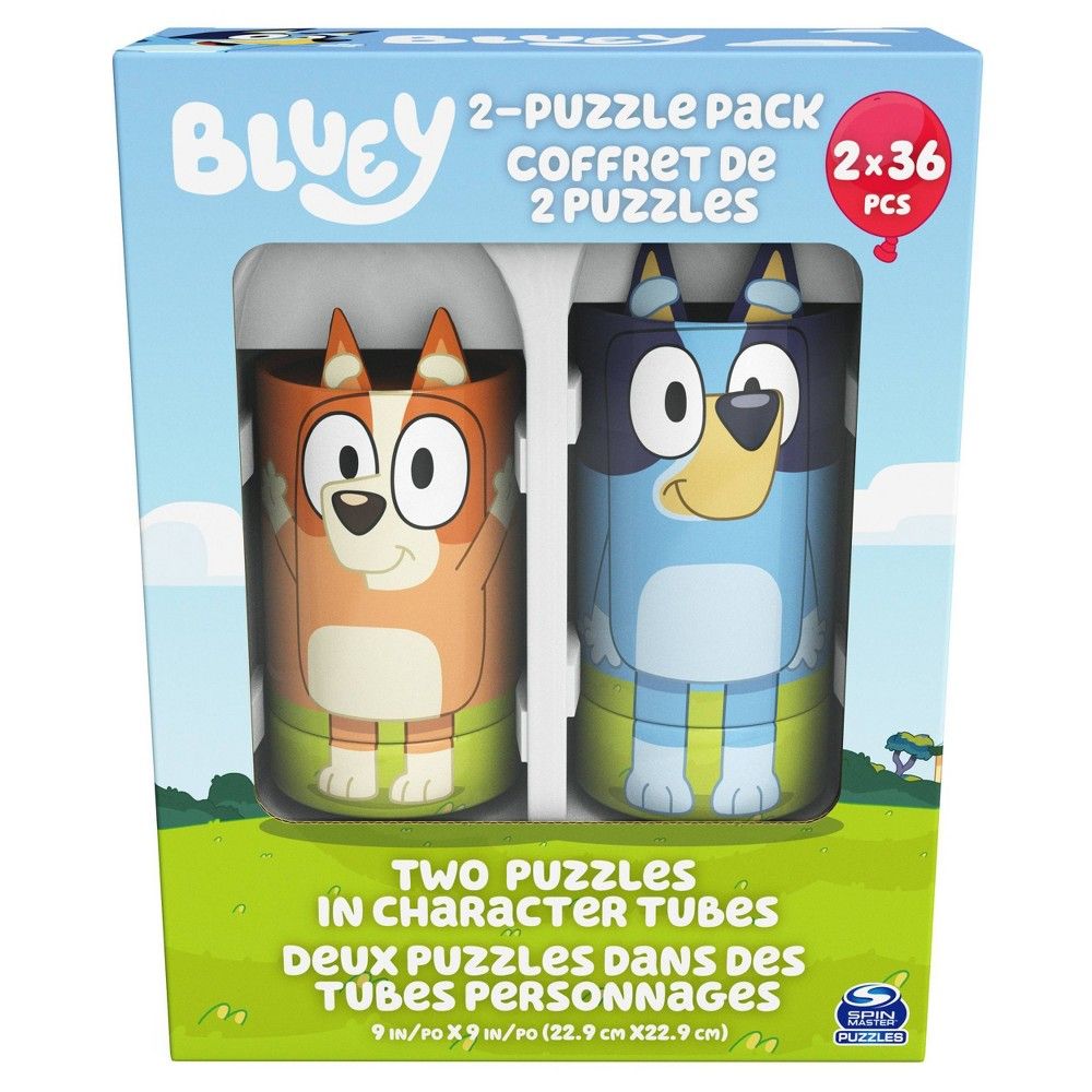 Bluey Character Tubes Puzzle Set - 2pk | Target