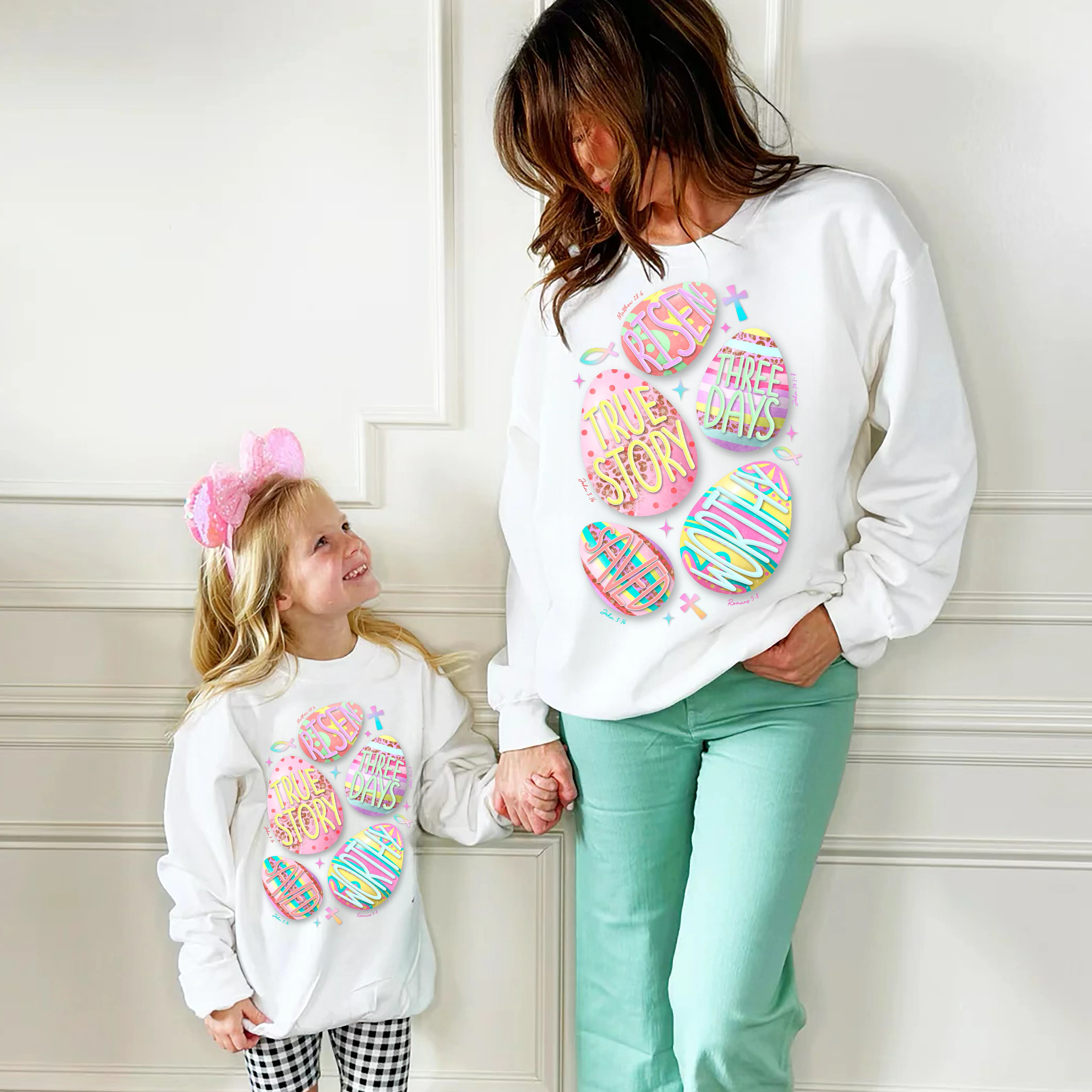 Faith Easter Eggs Youth & Adult Sweatshirt | Poppy & Pine