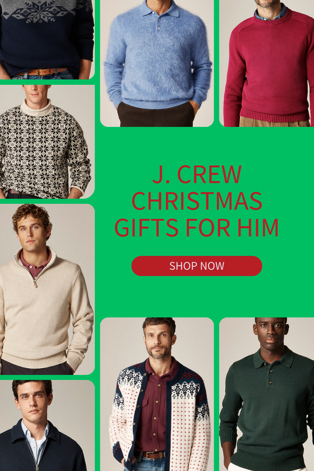 🎄 J.Crew Christmas Gifts for Him 🎄

If he loves classic style, clean fits, and cozy winter layers, J.Crew has the kind of pieces that actually get worn — not shoved in a drawer. From wool polos to heritage-inspired sweaters, these gifts hit the sweet spot between timeless and modern. Perfect for husbands, boyfriends, brothers, or dads who appreciate quality and comfort during the holidays.

This post contains affiliate links. I may earn a small commission if you make a purchase, at no extra cost to you.

#JcrewGifts, #MensHolidayStyle, #ChristmasGiftsForHim, #GiftGuide2024, #MensFashion, #WinterStyle, #JcrewMenswear, #HolidayShopping, #GiftIdeasForMen, #CozyStyle, #MensWardrobe, #BelleMedia, #TheWanderGuys, #HolidayInspo, #MensOutfits 

 #LTKGiftGuide #LTKHoliday #LTKMens