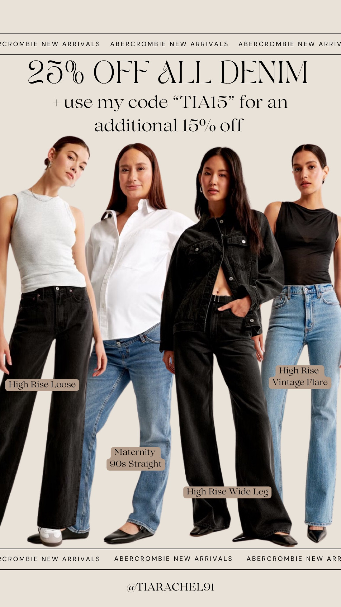 Abercrombie early Black Friday sale! 25% off denim for myAbercrombie members + my code “TIA15” stacks for an additional 15% off! 

#LTKHoliday #LTKCyberWeek #LTKSaleAlert