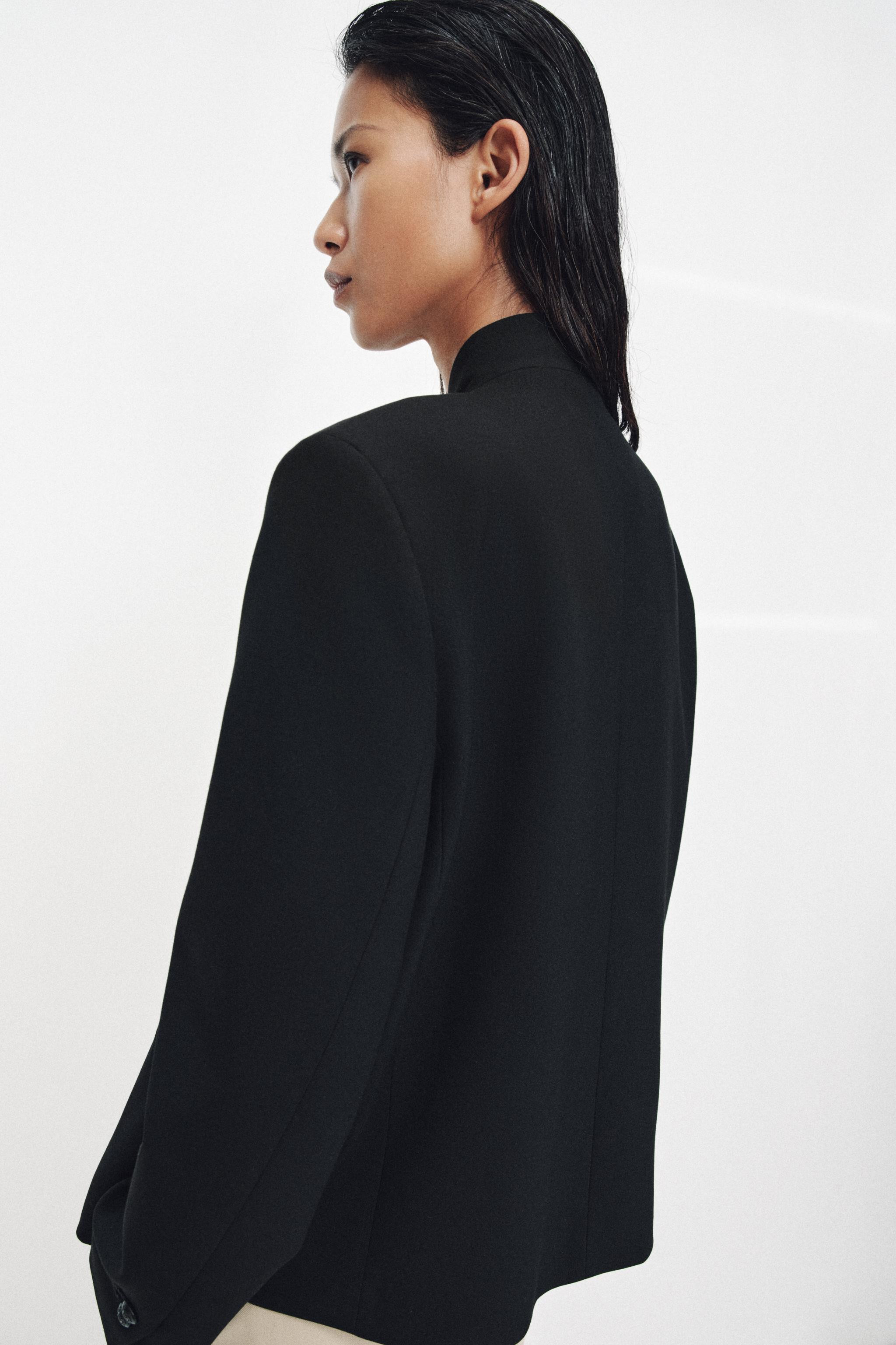 HIGH NECK BUTTONED BLAZER ZW COLLECTION | Zara UK