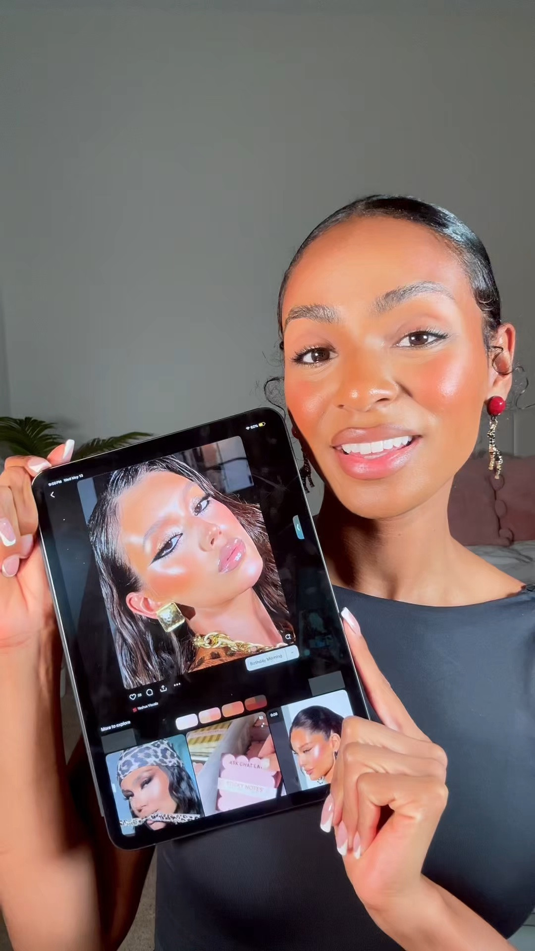 Perfect makeup, perfect mood, perfect day. 💄✨

Today I’m walking you through my step-by-step makeup routine for beginners as I recreate this glowy winged eyeliner look from start to finish. 🤍

Whether you’re just learning makeup or trying to master your wing liner, this look is beginner-friendly✨

Products, techniques, and all the little details that make the look come together — saved in one tutorial 💄

Charlotte Tilbury: beautiful sun kissed glow bronzer + feline flick eye liner + airbrush flawless setting spray + super nudes eyeshadow palette + lip cheat in foxy brown & pillow talk + emerald effect eyeshadow palette 
YSL Beauty: make me blush
Real Technique: makeup brushes
Urban Decay Cosmetics: Naked heat eyeshadow palette 
Juvia’s Place: Magic mini eyeshadow palette 
Revitalash Cosmetics: defining eyeliner
L’Oréal Paris: infallible lamination brow gel 

Winged eyeliner makeup, winged eyeshadow, winged liner, winged eyeliner tutorial, makeup for black women, makeup for brown eyes, makeup for beginners, makeup for black hair brown eyes, glowy makeup tutorial, glowy makeup routine, glow makeup aesthetics, glowy makeup glam, glowy makeup ideas, glowy makeup black women, glowy makeup tips

#LTKgrwm #LTKBeauty #LTKselfcare