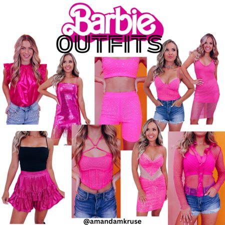 Barbie. Barbie outfit. Barbie movie. Pink dress. Pink top. Pink shorts. 

#LTKFind #LTKunder100 #LTKunder50