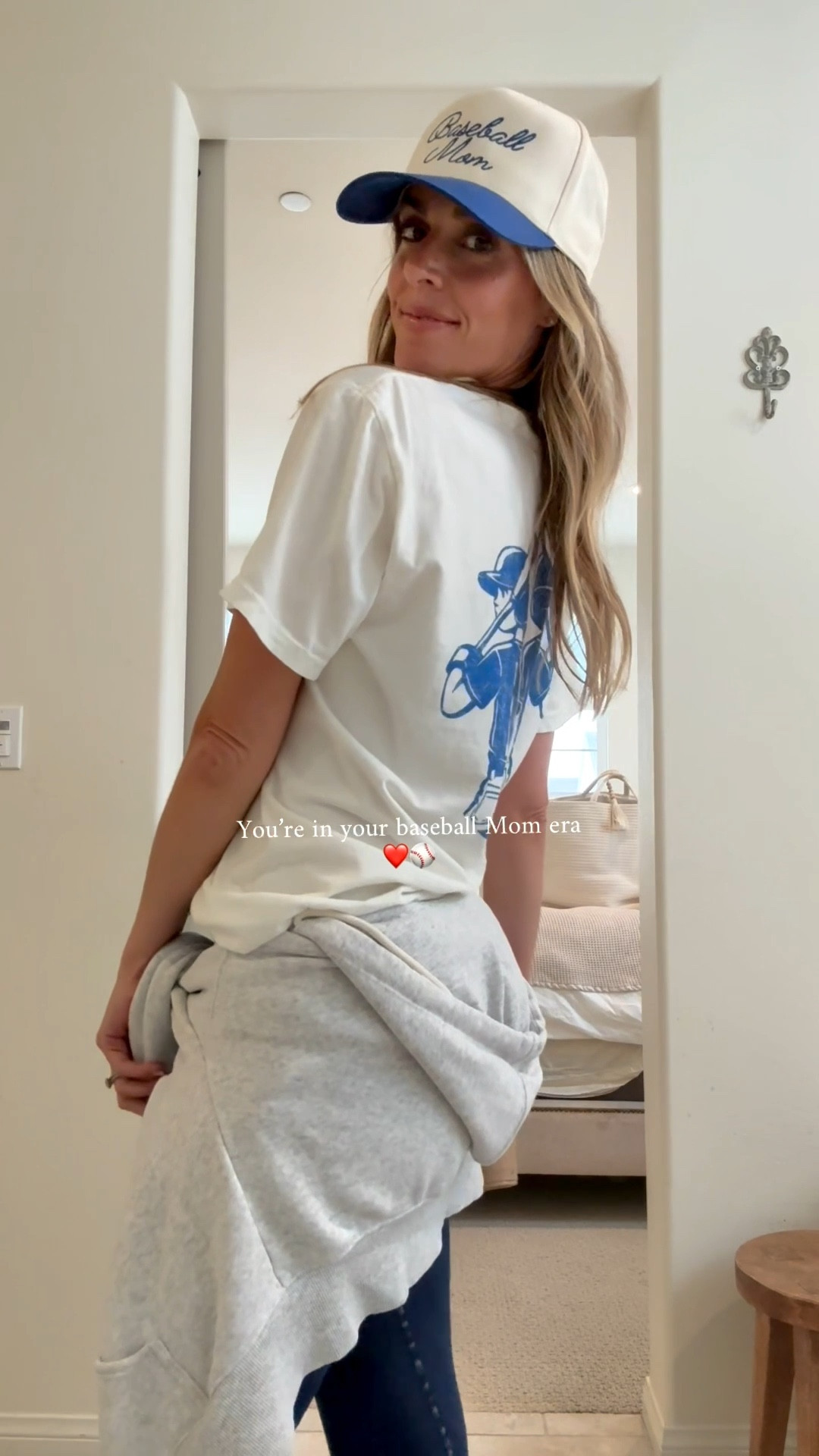 Definitely their number one fan ☝🏻❤️⚾️
I just had this tshirt made and I’m obsessed 😍 Has both their names and numbers. You can pick how many kids and different stances. I’m in a medium. My hat is Rad River Co and had their numbers on the back! 

Baseball Mom, mom outfit, mom style, comfy mom outfits, sports mom, what i wore to baseball, personalized baseball mom Tshirt, Free People, Etsy, New Balance 

#LTKmomlife #LTKootd #LTKgrwm