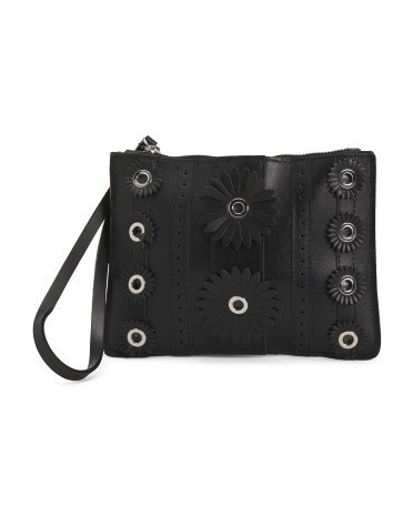 Leather Pochette Wristlet | TJ Maxx