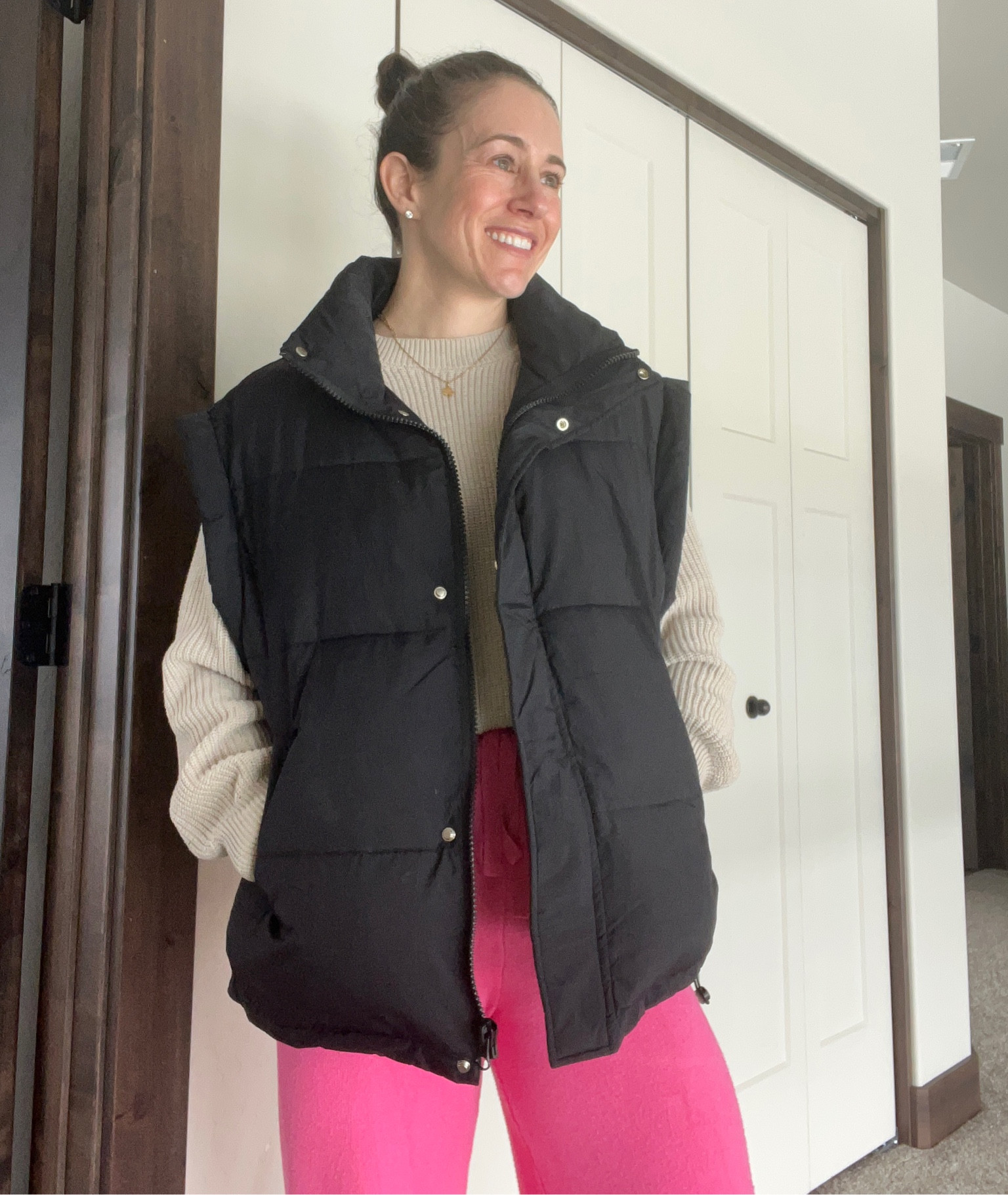 Free people lookalike Amazon vest. Oversized fit without going up in your regular size. I’m in a M  

#LTKfindsunder50 #LTKSeasonal #LTKfindsunder100