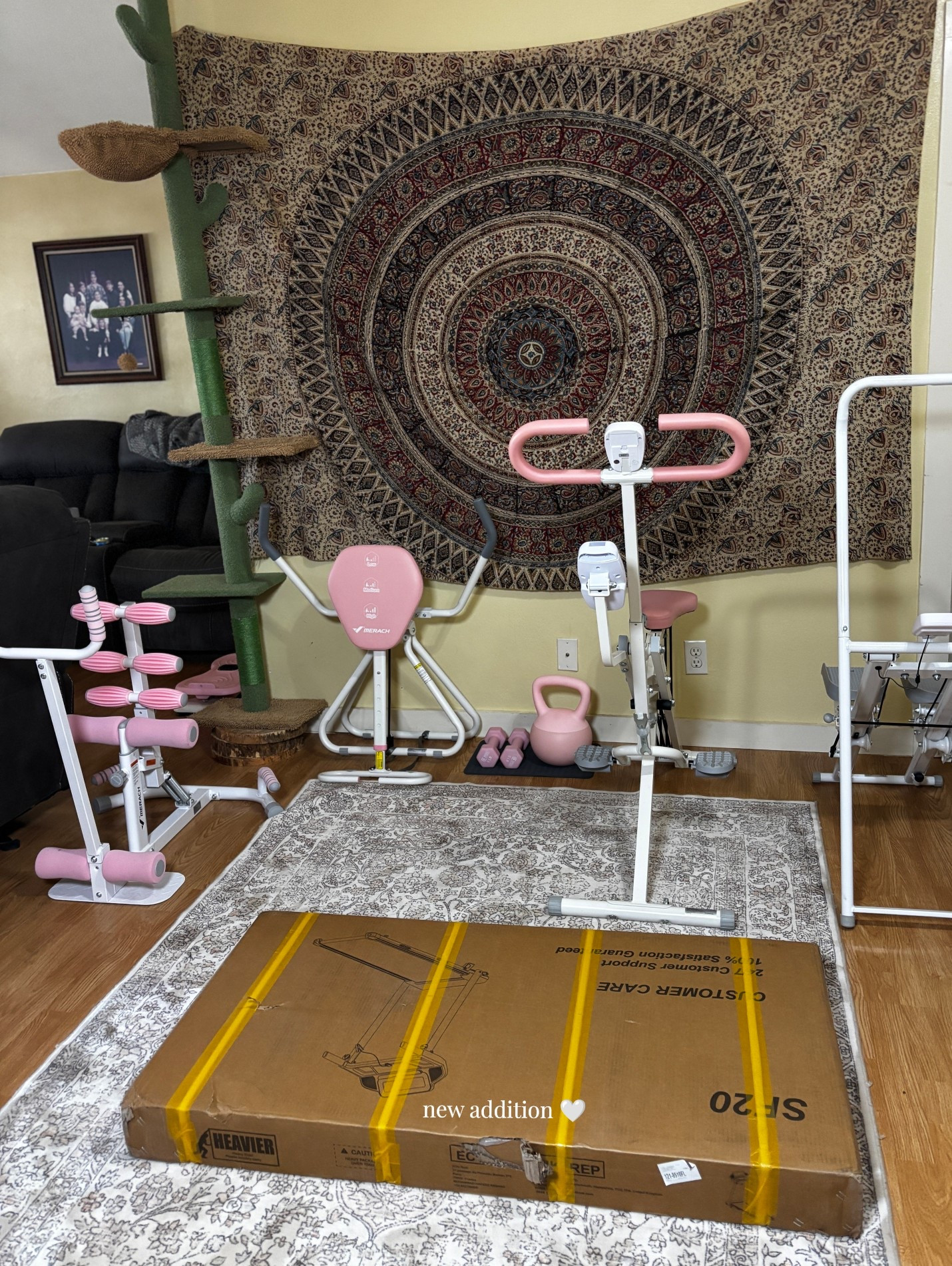 home gym is almost complete 😍🤍💫

#LTKSaleAlert #LTKfitnessgoals #LTKActive