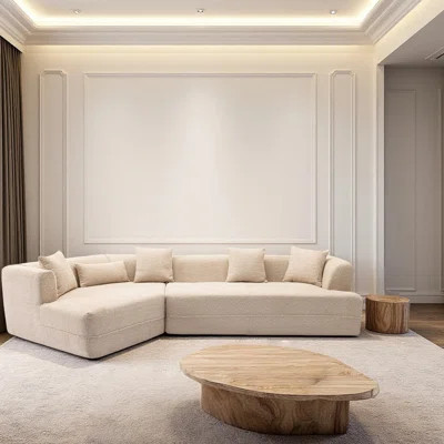 New And Upgraded Extended Editionmodular Sofa , Modern Minimalist Style Sofa, Upholstered , Free Combination, Round Fiber Fabric, Anti-Wrinkle Fabric, | Wayfair North America