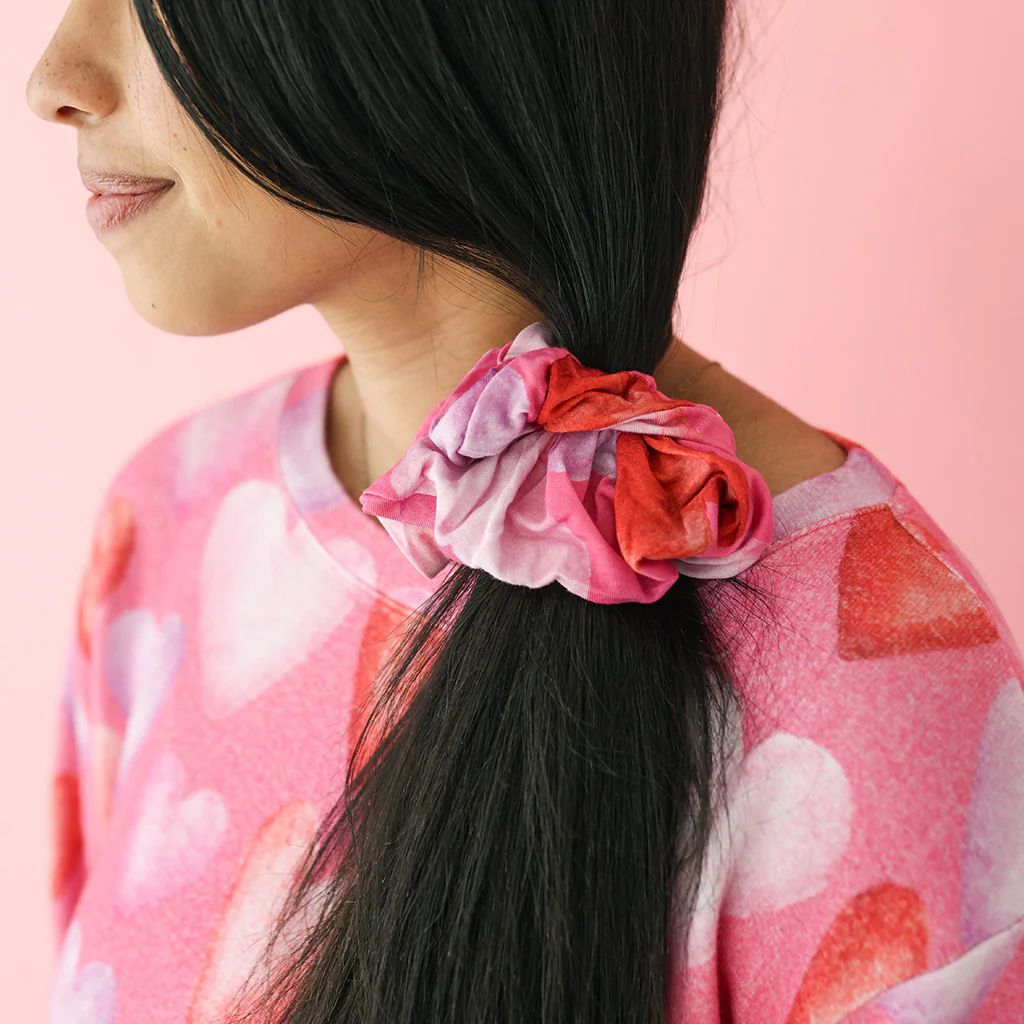 Hearts Pink Girls Scrunchie Accessory Set | Posh Valentine | Posh Peanut