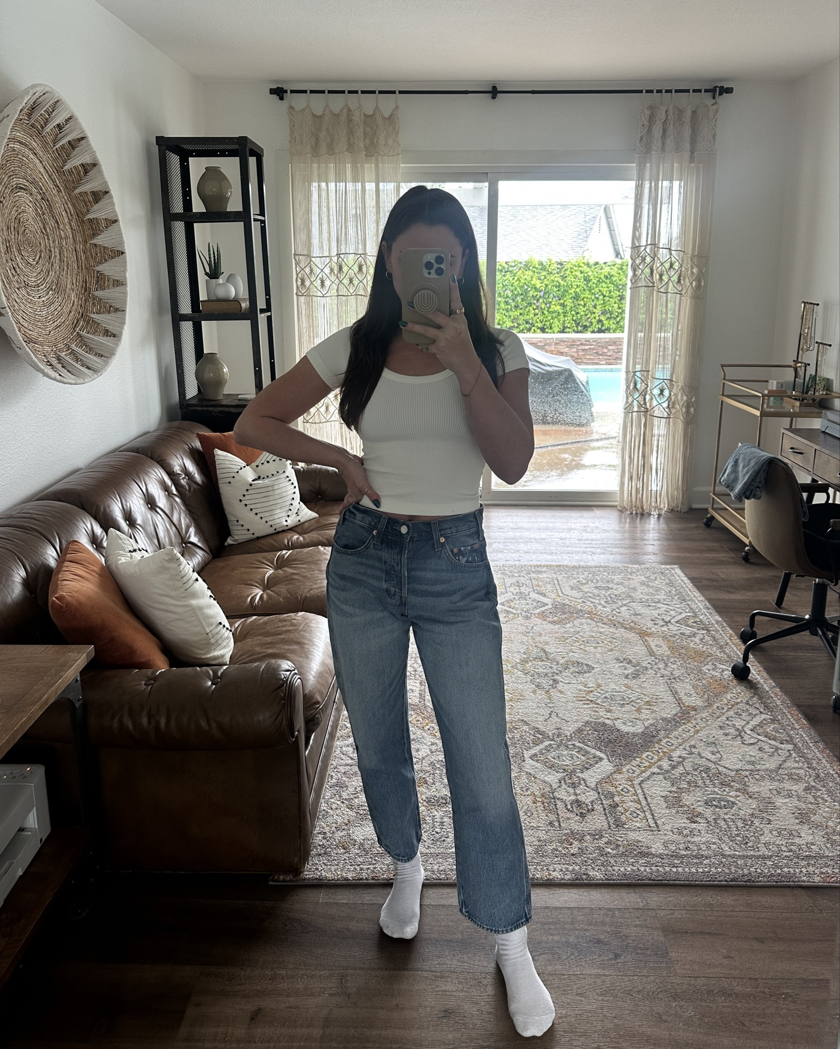 I was in need of some new jeans/pants and snagged these at target! The jeans are cropped and a nice loose fit but not baggy (which was exactly what I was looking for). The olive pants are also cropped and have a loose fit with a bit of a wider leg. Mom approved! 😎

#LTKPetite #LTKBeauty #LTKMidsize