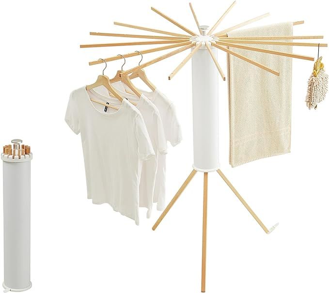 JOOM Tripod Clothes Drying Rack, Garment Rack Portable and Foldable Space Saving Laundry Drying R... | Amazon (US)