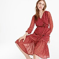 Point Sur faux-wrap dress in sparkle floral | J. Crew US