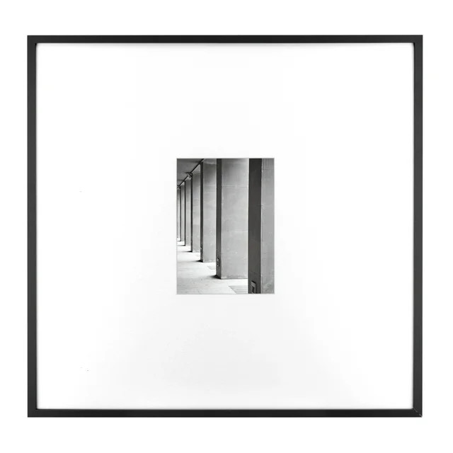 Better Homes & Gardens 18x18 Matted to 5x7 Metal Gallery Wall Picture Frame, Black - Walmart.com | Walmart (US)