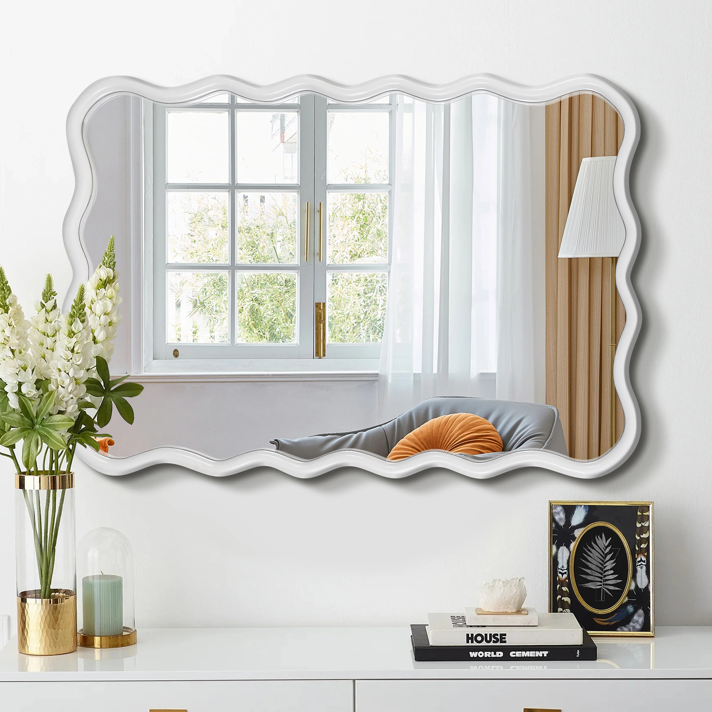 FOLVEX 40" Rectangle Mirror | The AI Furniture