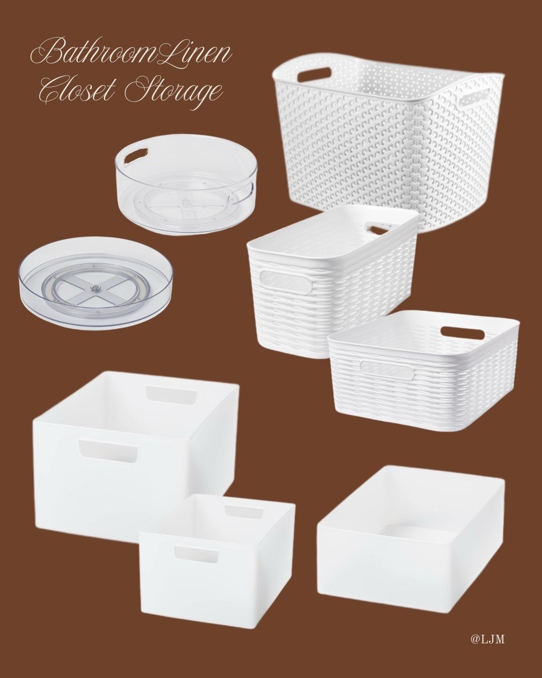 Bathroom linen closet storage bins for all the spring organizing! 

#LTKHome