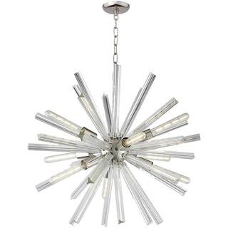 Sputnik 9-Light Polished Nickel Chandelier LZ3224-9NC - The Home Depot | The Home Depot