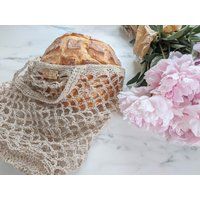 Eco Chic Hemp Mesh Bag Reusable Market Bag Crochet Zero Waste Net Bag Eco Friendly Bag | Etsy (US)