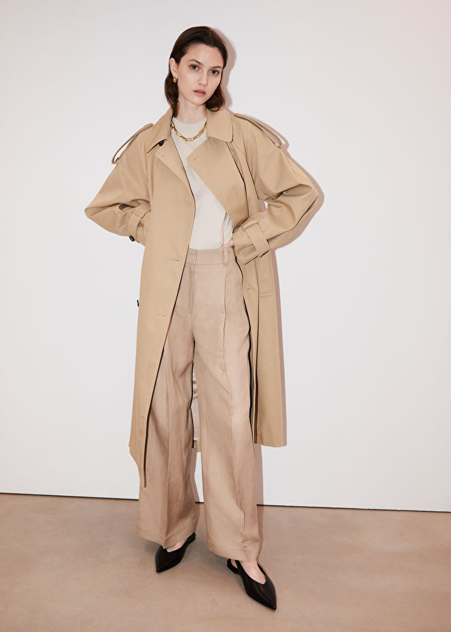 Pointy Leather Slingback Flats | & Other Stories (EU + UK)