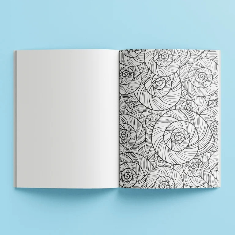 Hinkler Mindwaves Calming Coloring Oceanic Adult Coloring Book  72 Pages | Walmart (US)