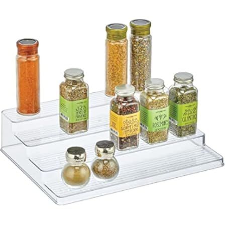 3 Tier Spice Rack Organizer for Cabinet & Countertop (ASSEMBLY REQUIRED) Tiered Spice Organizer Pant | Amazon (US)