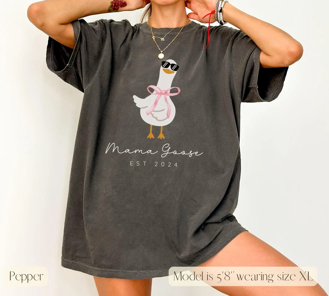 Mama Goose Shirt,daddy Goose Shirt, Comfort Colors Pregnancy Shirt,silly Goose Mom,pregnancy Shir... | Etsy (US)